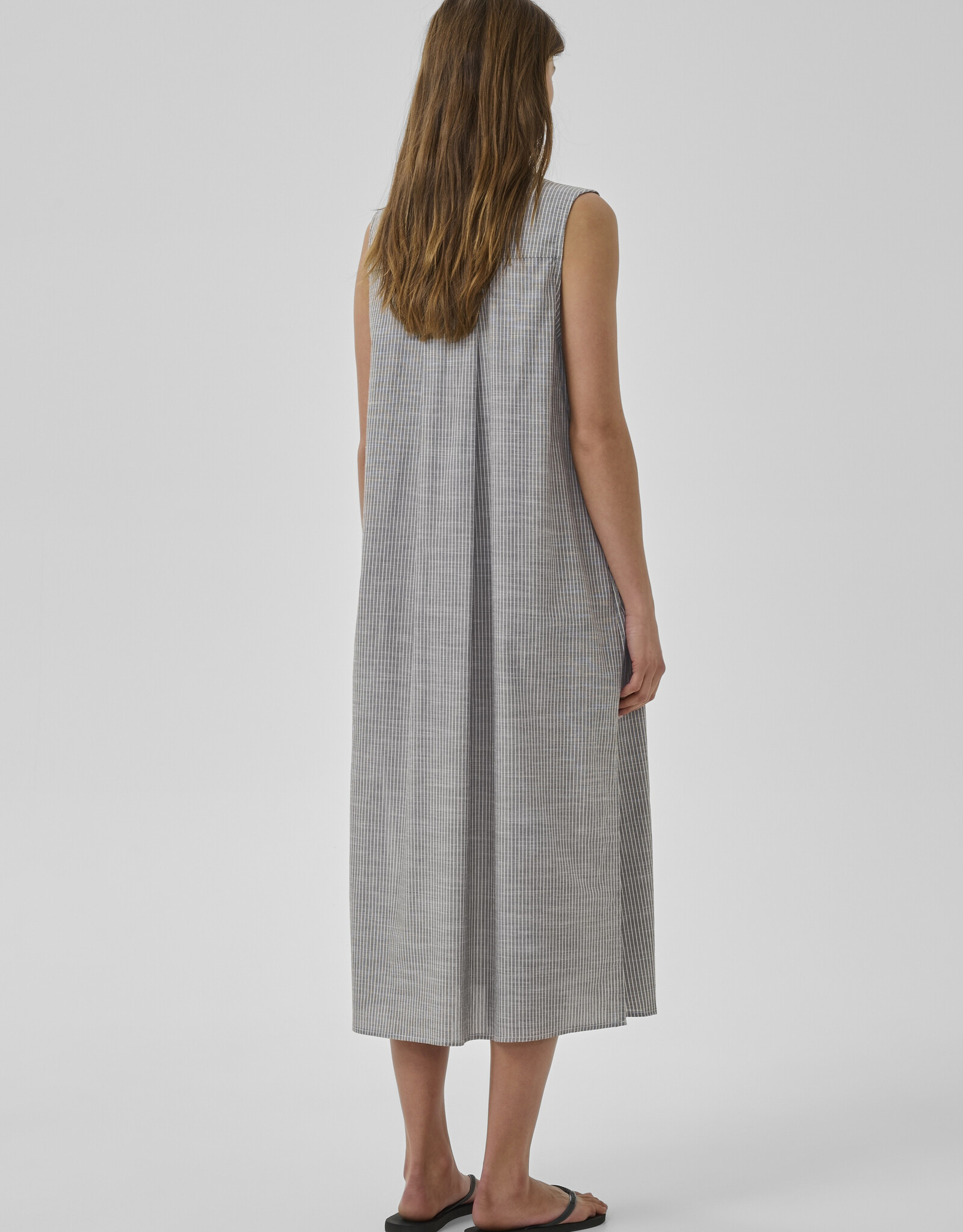 My Essential Wardrobe Skye Sunna Sleeveless Dress Forest Night Stripe