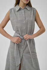 My Essential Wardrobe Skye Sunna Sleeveless Dress Forest Night Stripe