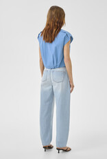 My Essential Wardrobe Sunna Sleeveless Shirt Silver Lake Blue
