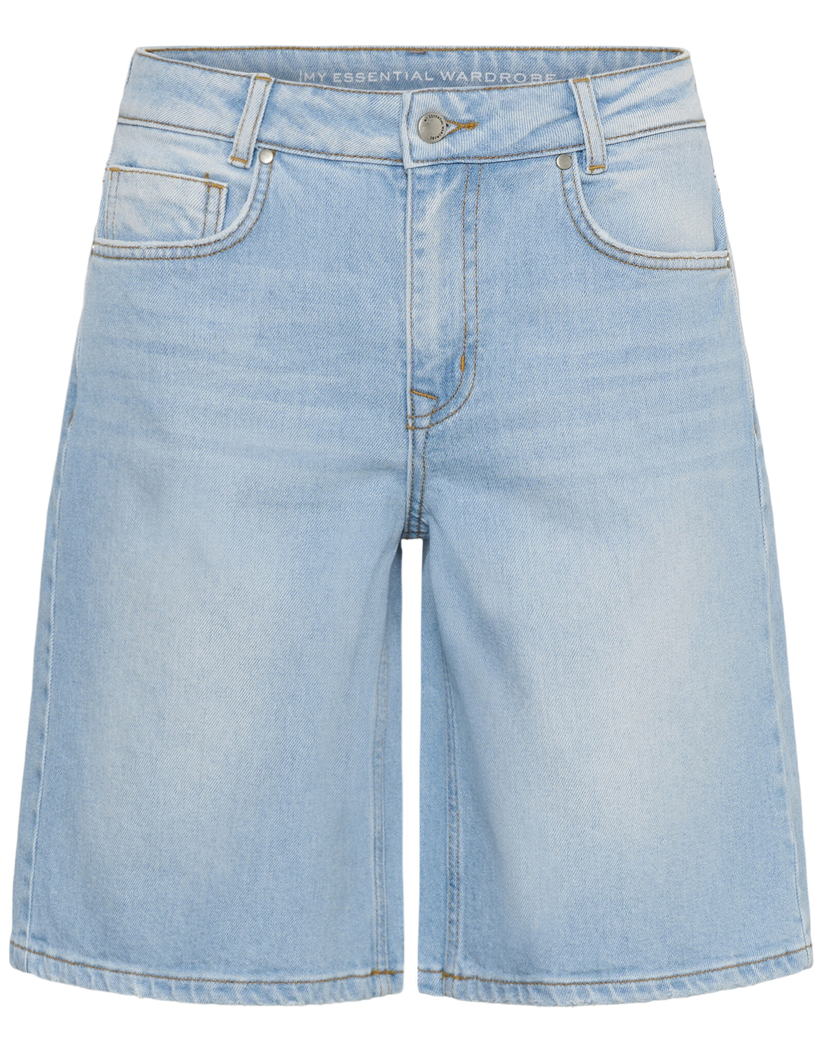 My Essential Wardrobe Zita 139 High X-Wide Shorts Baby Blue Wash