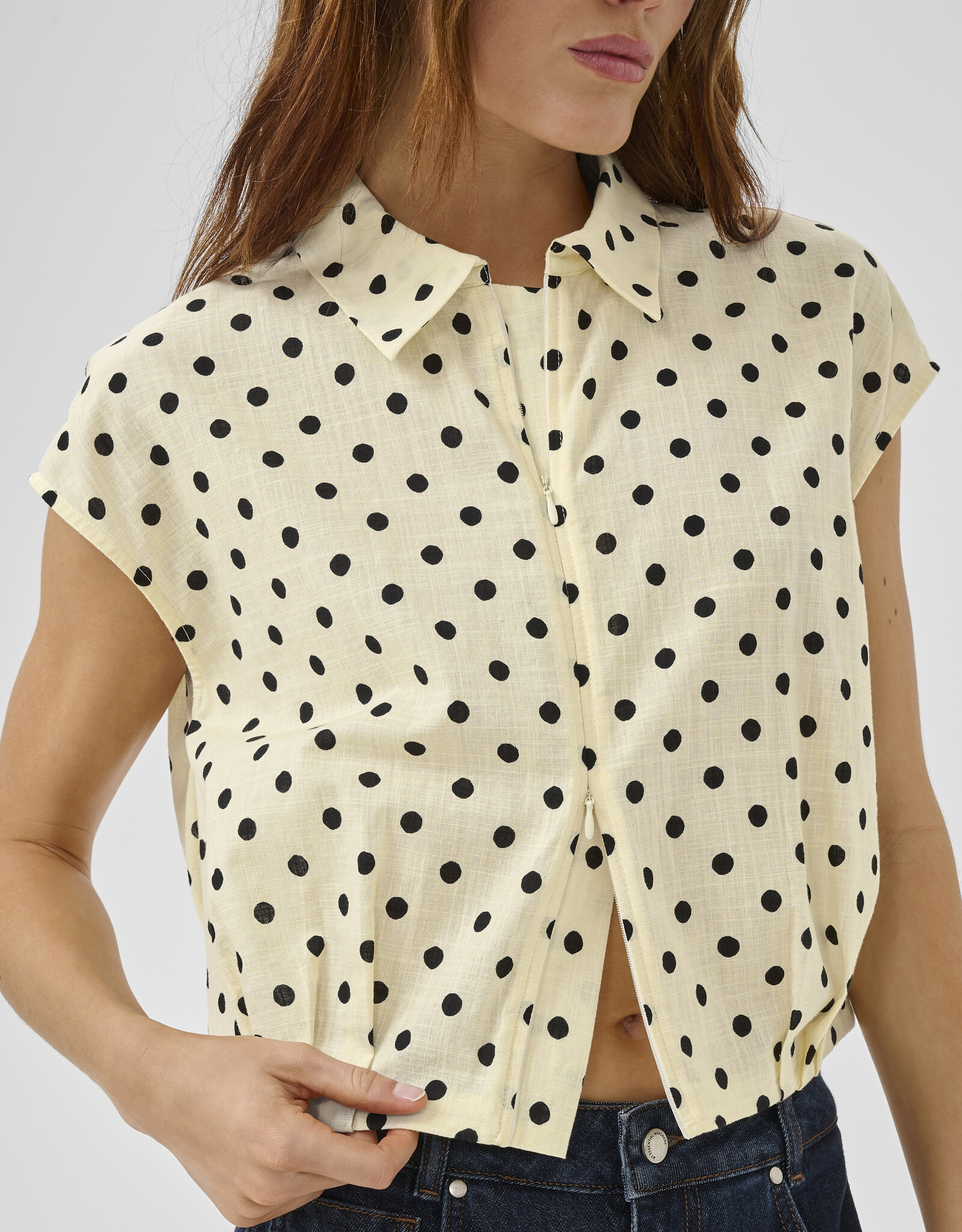 My Essential Wardrobe Nada Short Shirt Lemon Icing