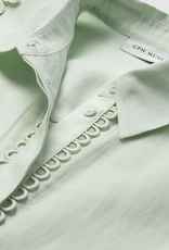 Cph Muse 207904 Molly Boxy 3D Lace Shirt Green Tint
