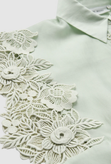 Cph Muse 207904 Molly Boxy 3D Lace Shirt Green Tint
