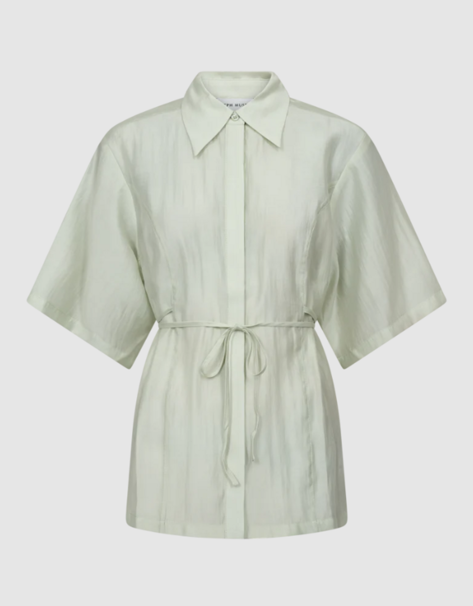 Cph Muse 207893 Molly String Effect Shirt Green Tint