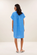 By Bar Hella Linen Dress Regatta Blue