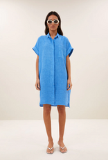By Bar Hella Linen Dress Regatta Blue