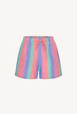 By Bar Isa Rainbow Stripe Shorts