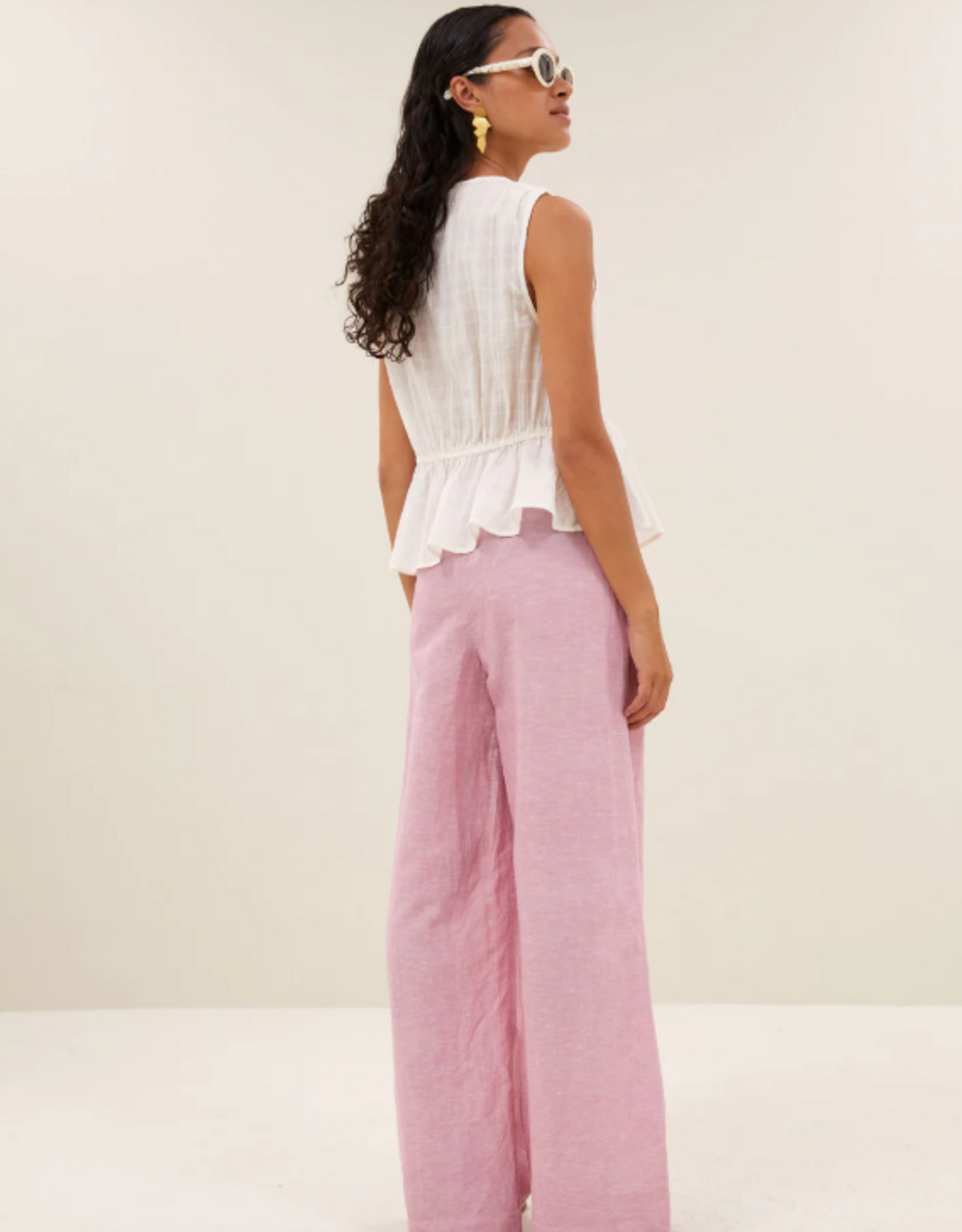 By Bar Meryl Dobby Top Cloud White