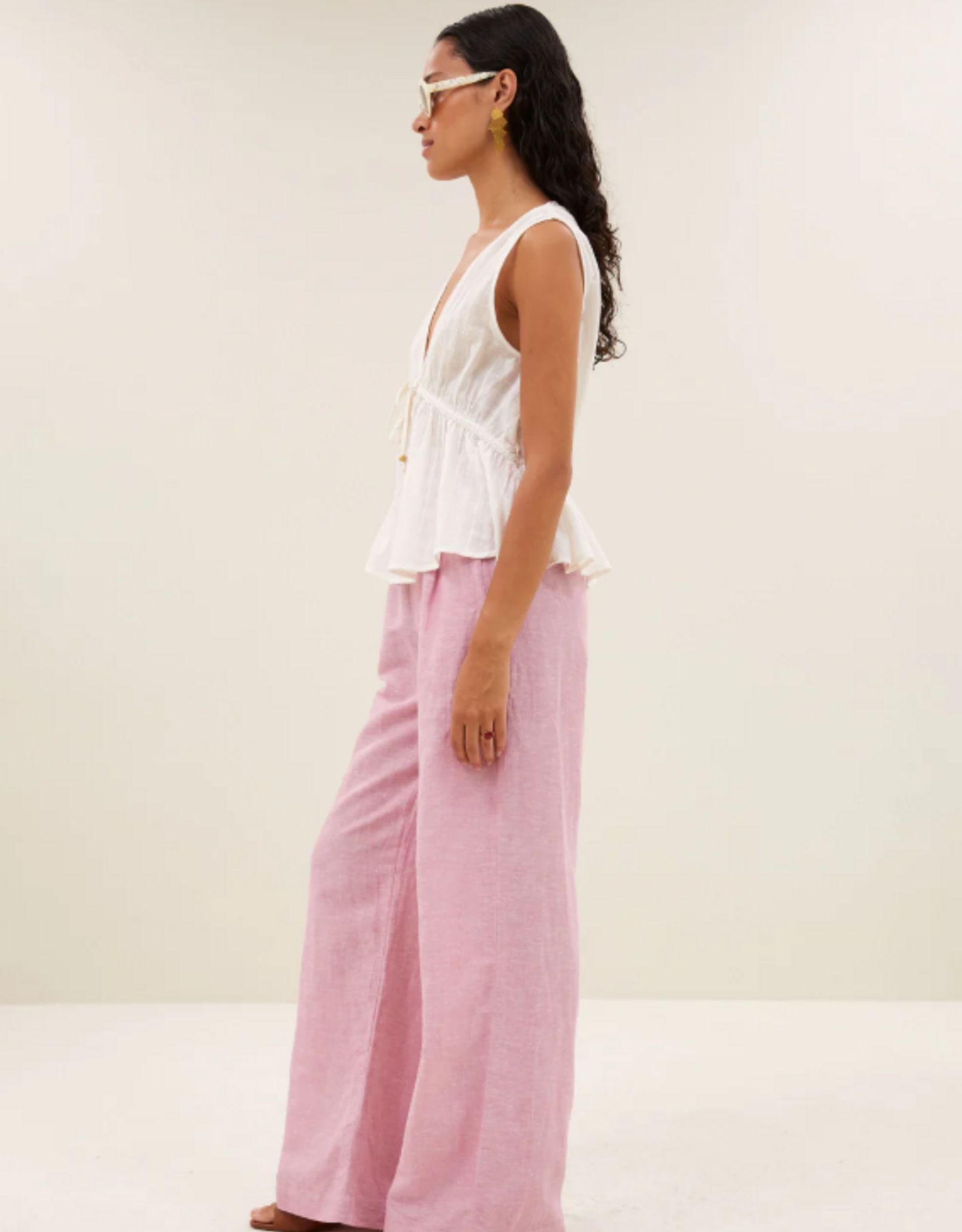 By Bar Meryl Dobby Top Cloud White