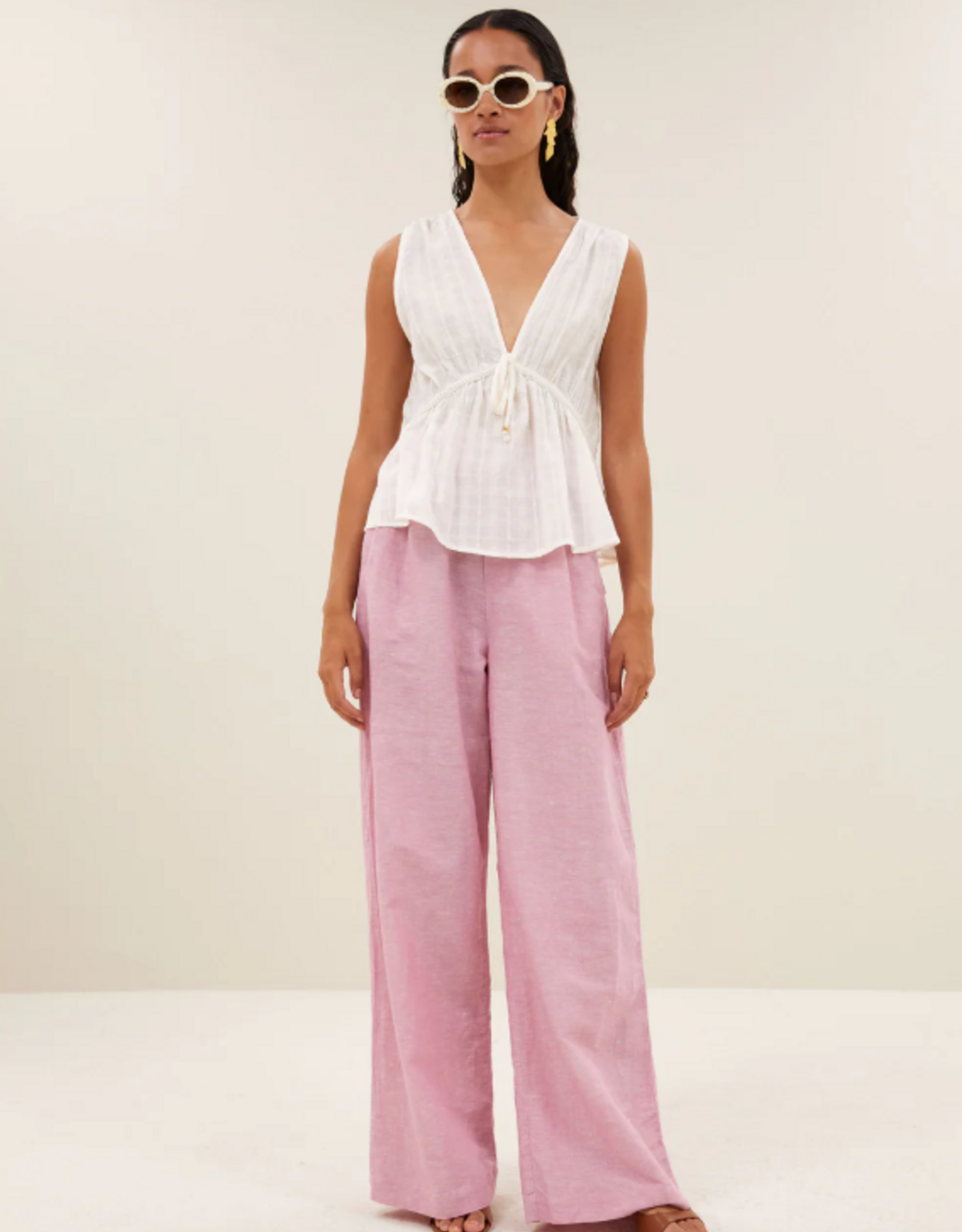 By Bar Meryl Dobby Top Cloud White