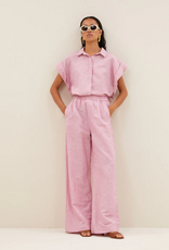 By Bar Pixie Linen Blouse Dusty Pink