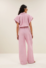 By Bar Pixie Linen Blouse Dusty Pink
