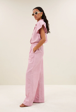 By Bar Pixie Linen Blouse Dusty Pink