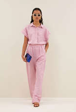 By Bar Pixie Linen Blouse Dusty Pink