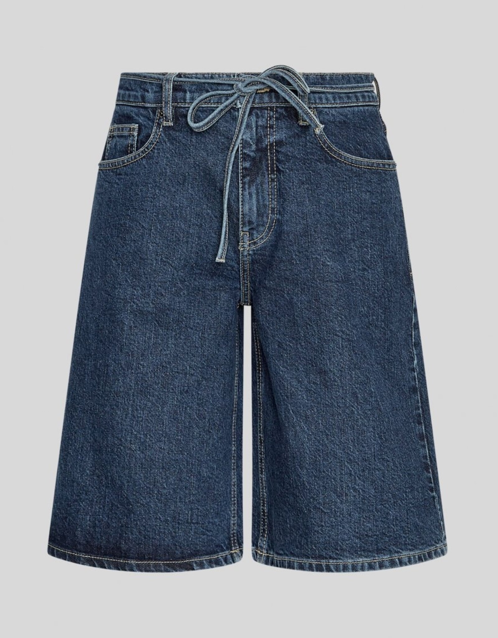 Moss Copenhagen Elide Ada Denim Shorts Dark Blue Wash