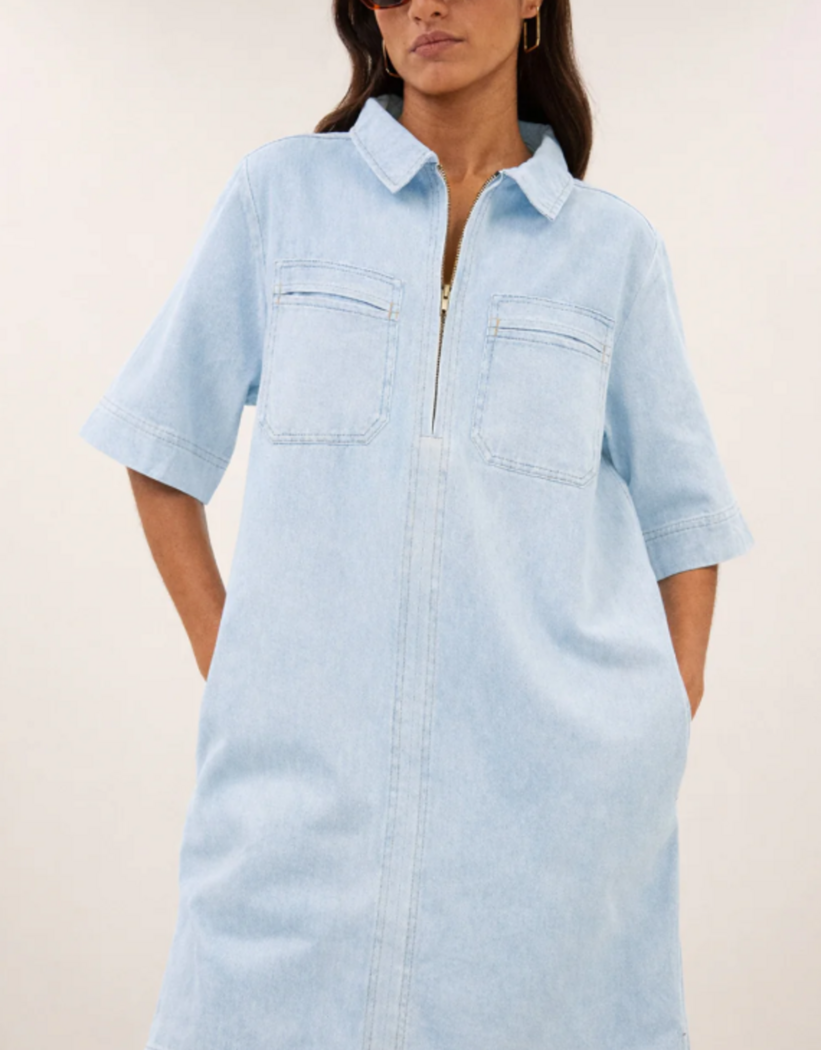 By Bar Philipe Bleached Denim Dress