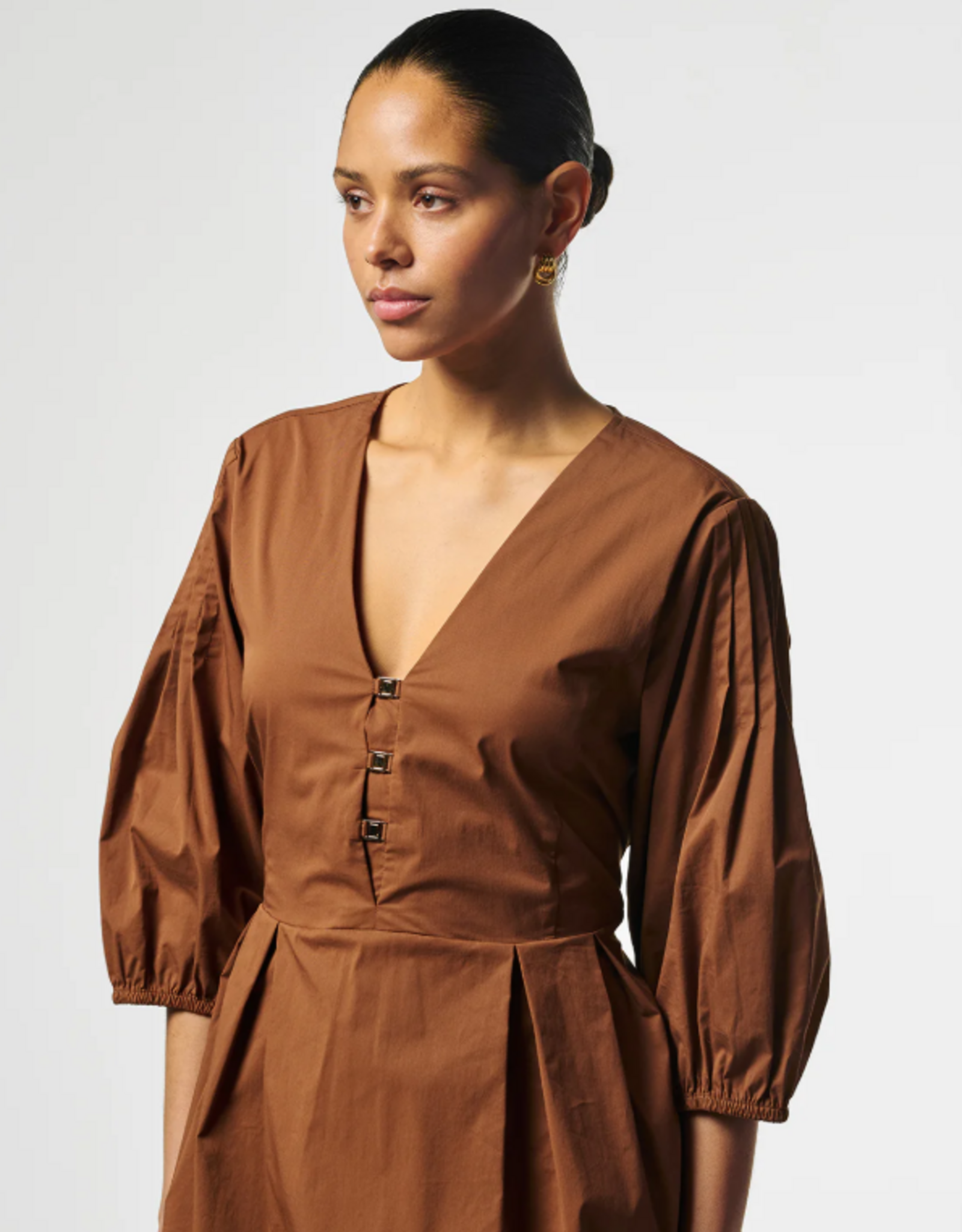 Aaiko Isolde Dress Hazelnut