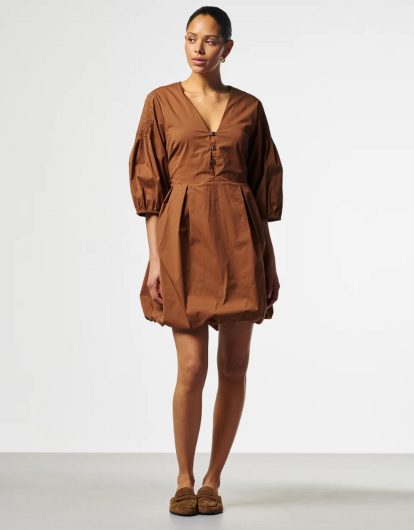 Aaiko Isolde Dress Hazelnut