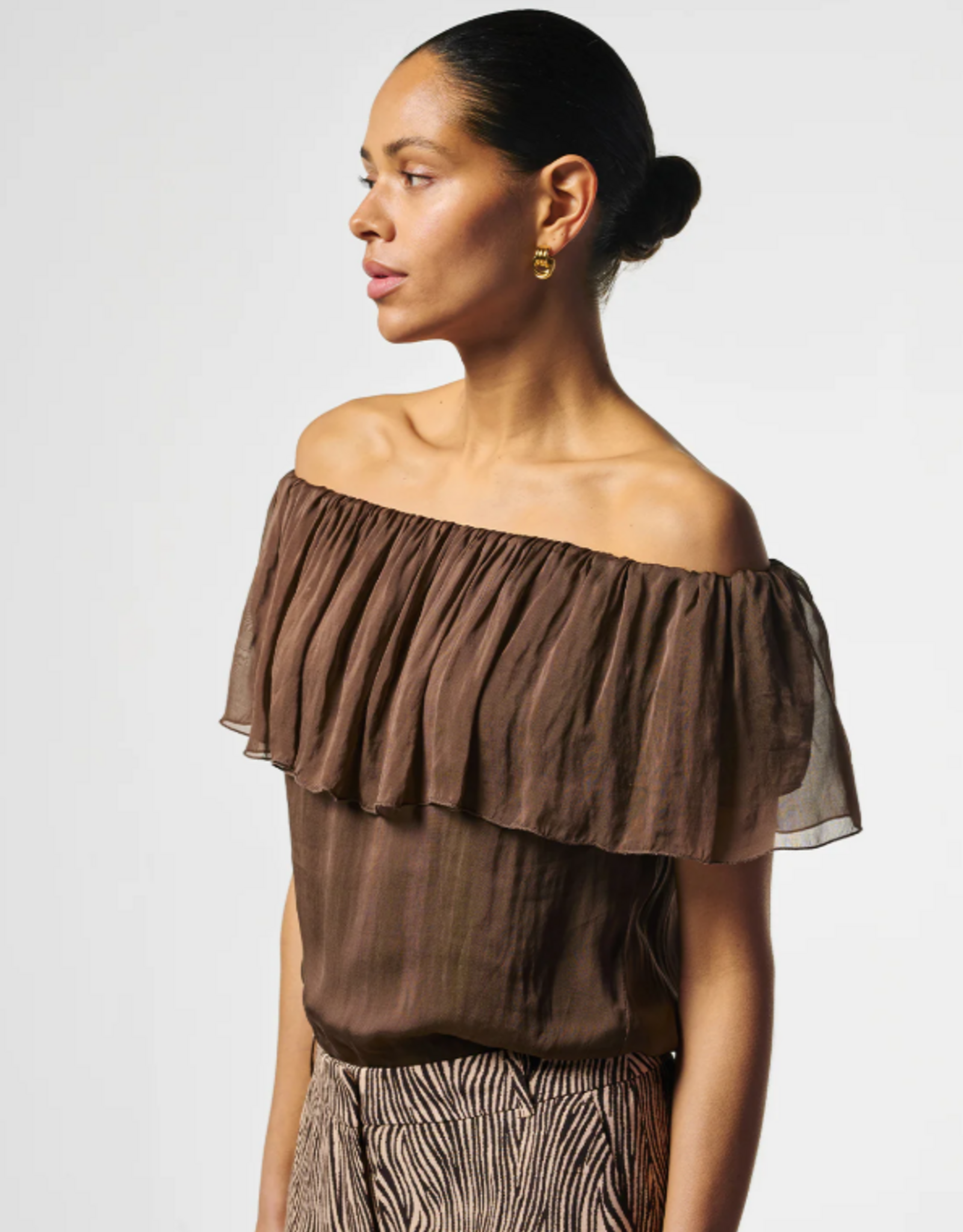 Aaiko Caprice Top Hazelnut