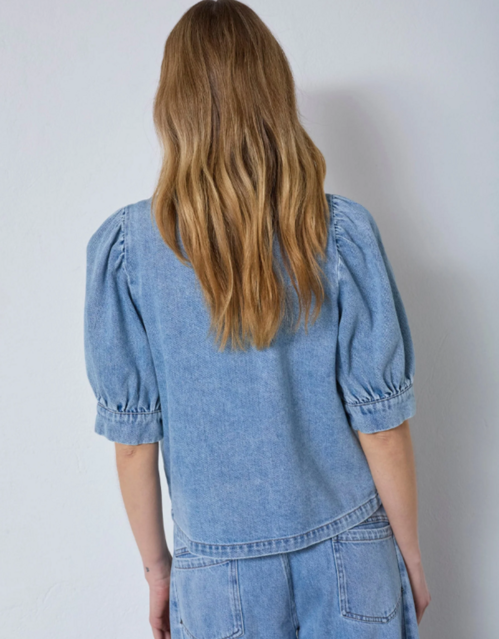 Co'Couture Asja Denim Blouse Blue