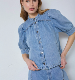 Co'Couture Asja Denim Blouse Blue