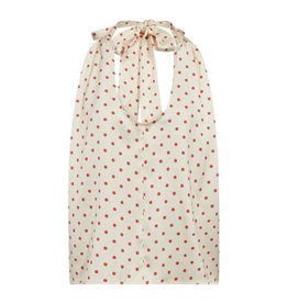 Co'Couture Cambria Dot Top Off White