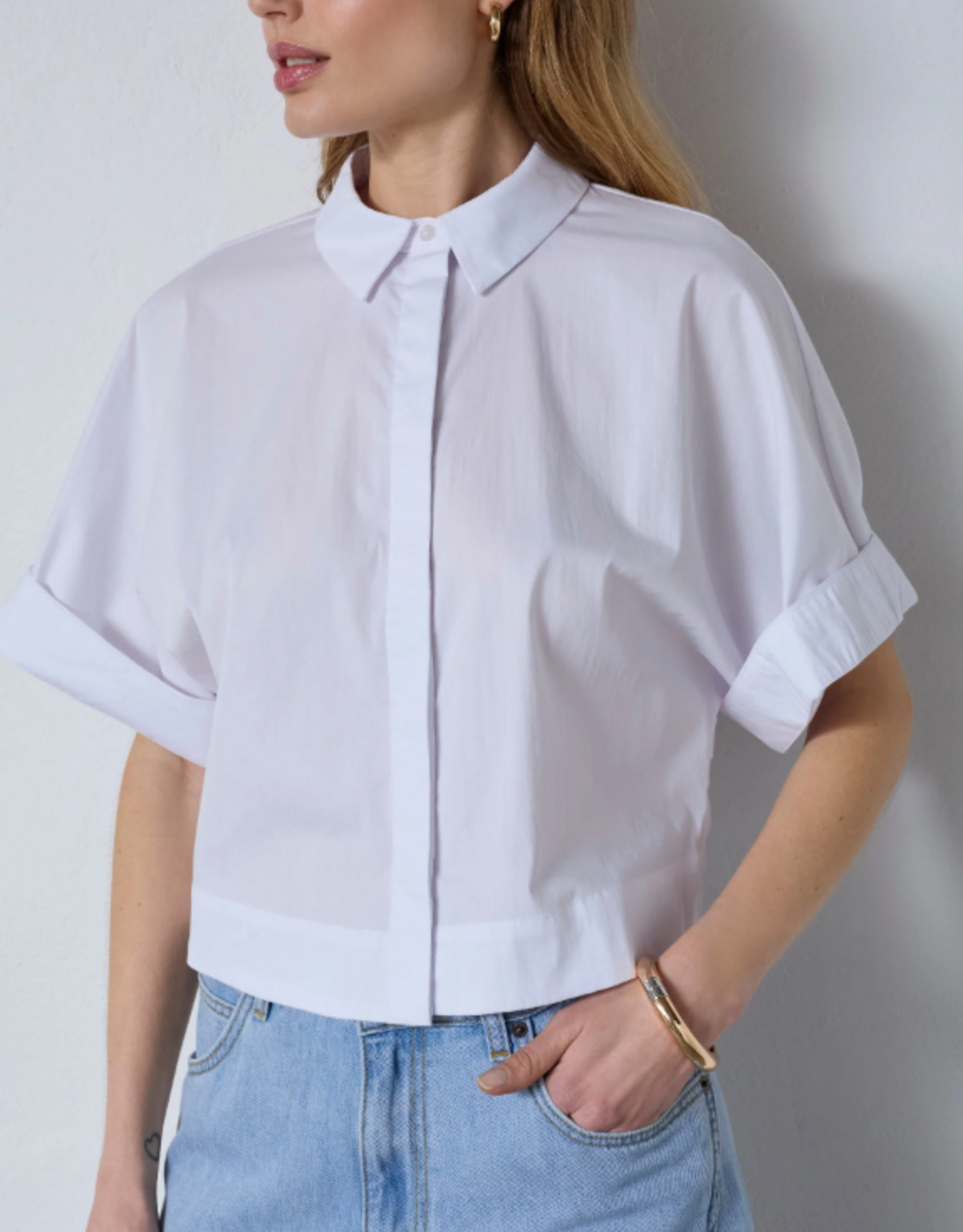 Co'Couture Elara SS Shirt White