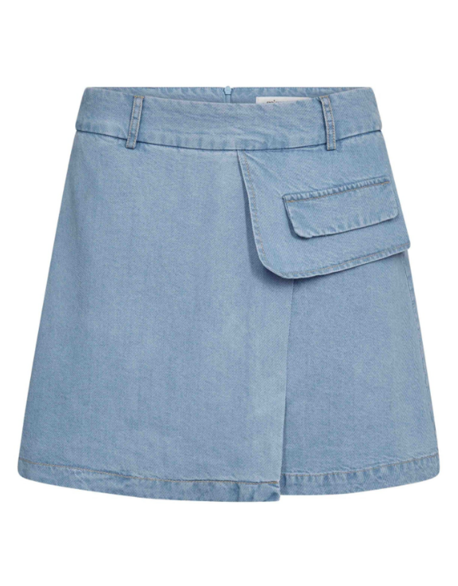 Co'Couture Tilly Pocket Skirt Fade Denim