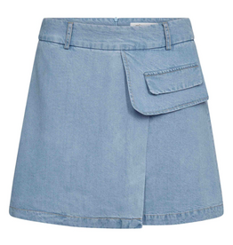 Co'Couture Tilly Pocket Skirt Fade Denim