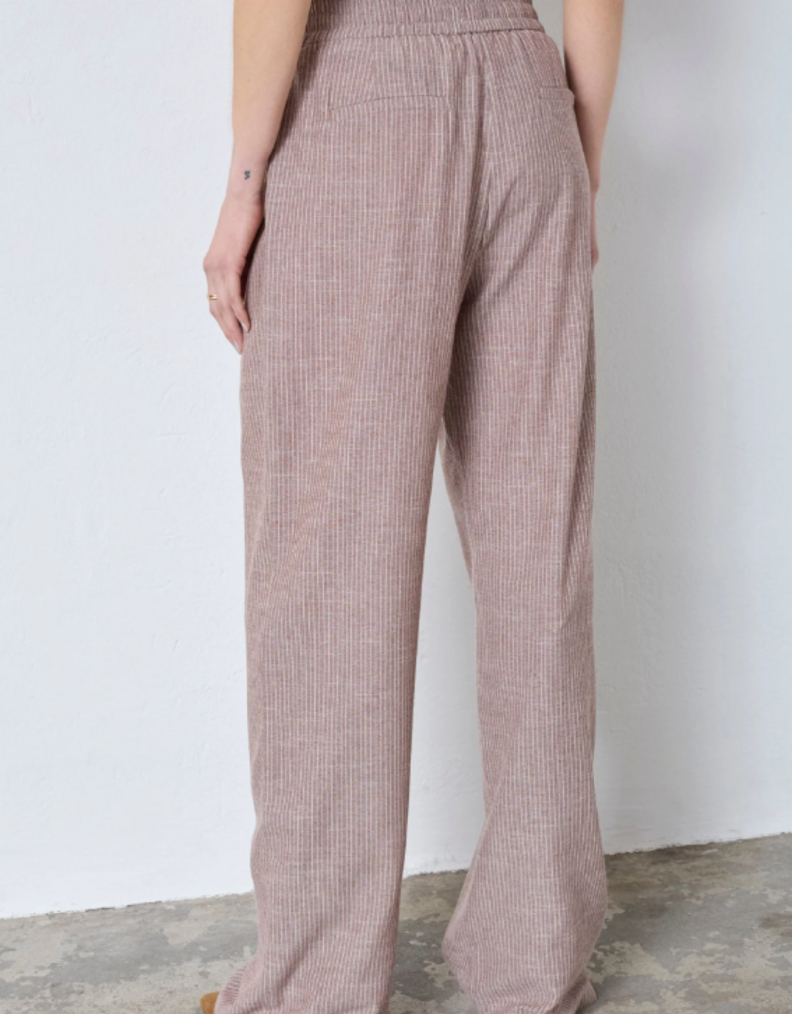 Co'Couture Jiho Stripe LL Pant Brown