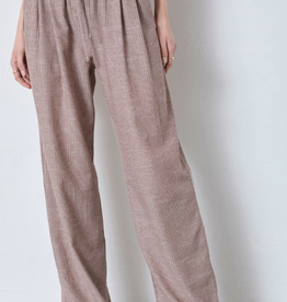 Co'Couture Jiho Stripe LL Pant Brown