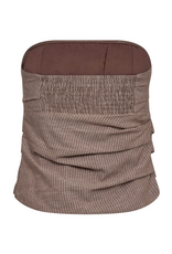 Co'Couture Jiho Stripe Tube Top Brown