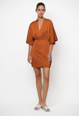 Dante 6 Cato Satin Kimono Dress Sunset Orange
