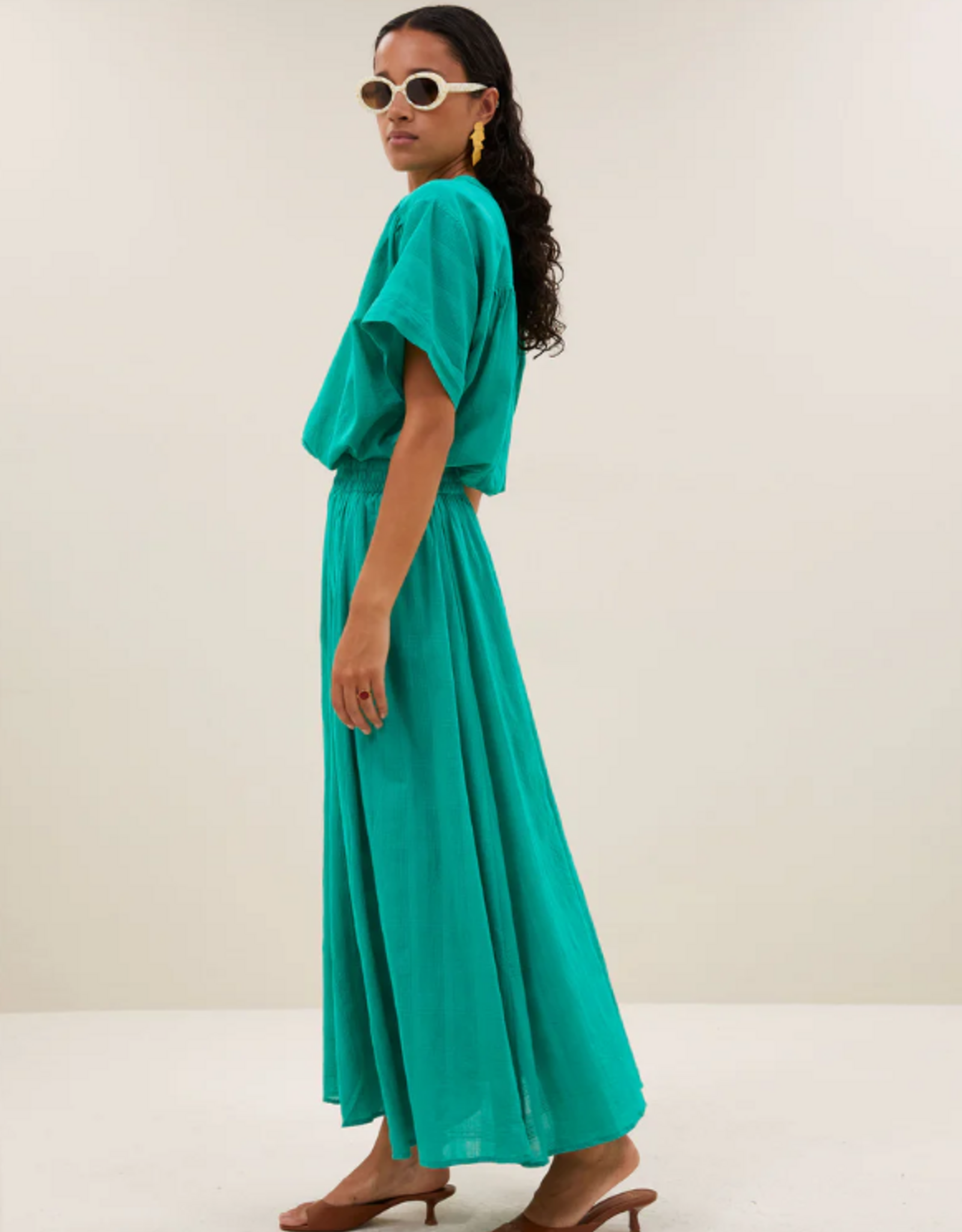 By Bar Ruby Dobby Skirt  Lucky Green