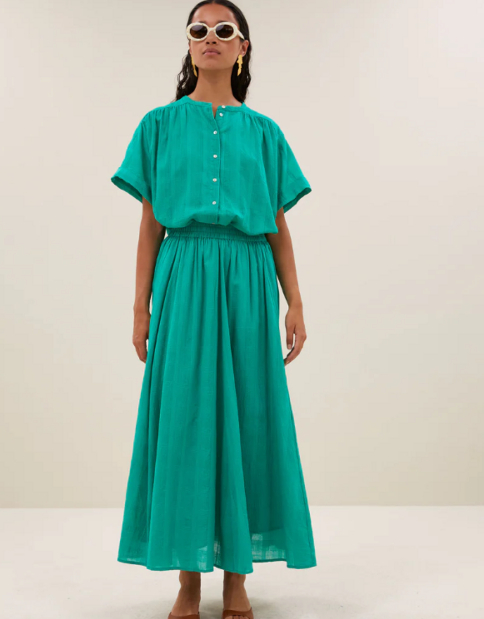 By Bar Ruby Dobby Skirt  Lucky Green