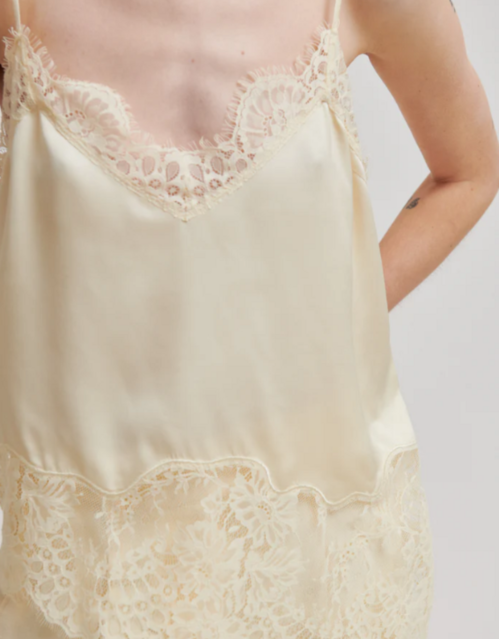 Second Female Wilina Strap Top Alabaster Gleam