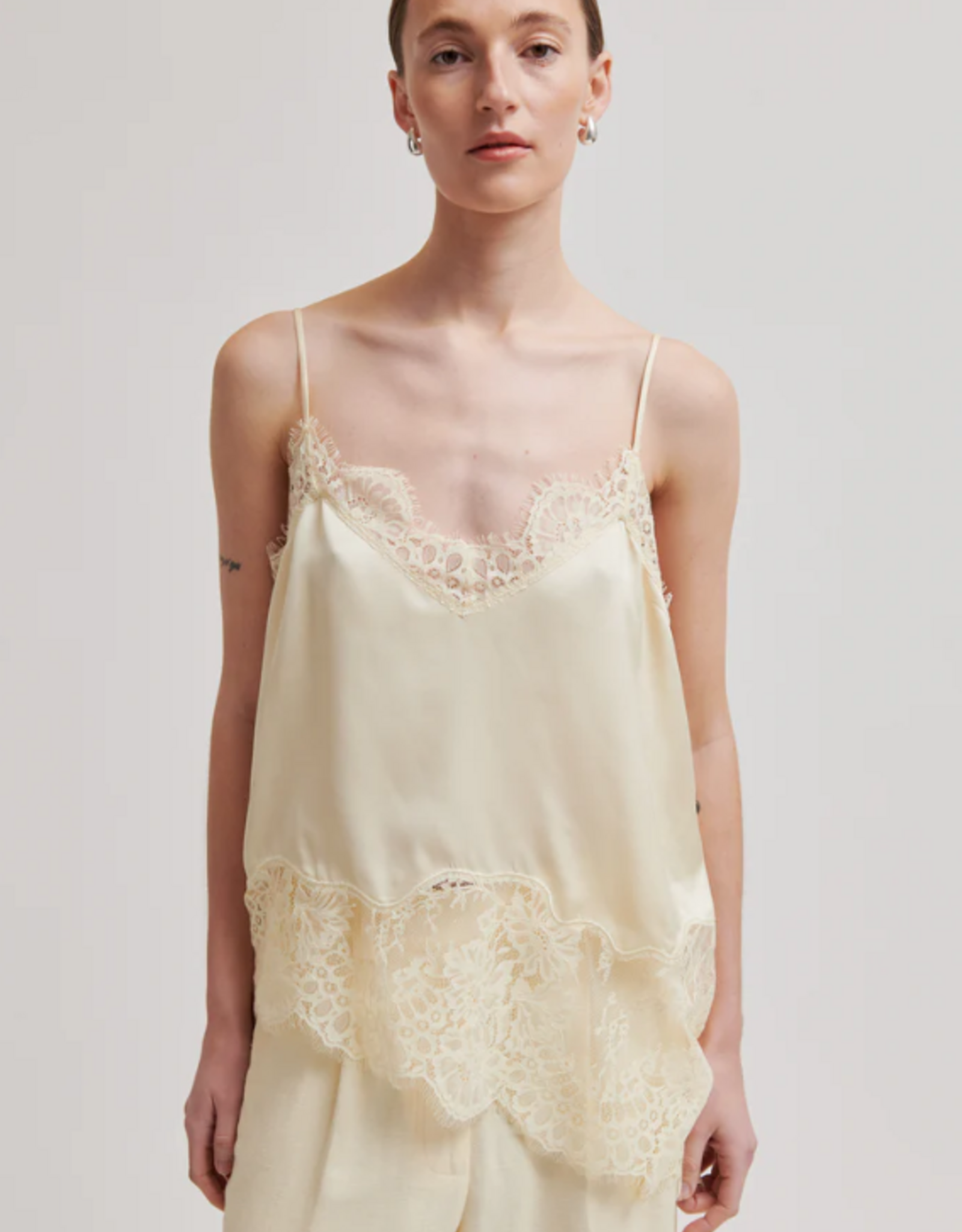 Second Female Wilina Strap Top Alabaster Gleam
