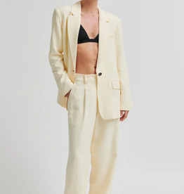Second Female Lino Classic Trousers Alabaster Gleam
