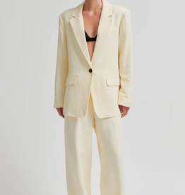Second Female Lino New Fit Blazer Alabaster Gleam