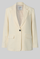 Second Female Lino New Fit Blazer Alabaster Gleam
