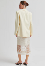 Second Female Lino New Fit Blazer Alabaster Gleam