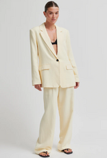 Second Female Lino New Fit Blazer Alabaster Gleam