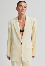 Second Female Lino New Fit Blazer Alabaster Gleam