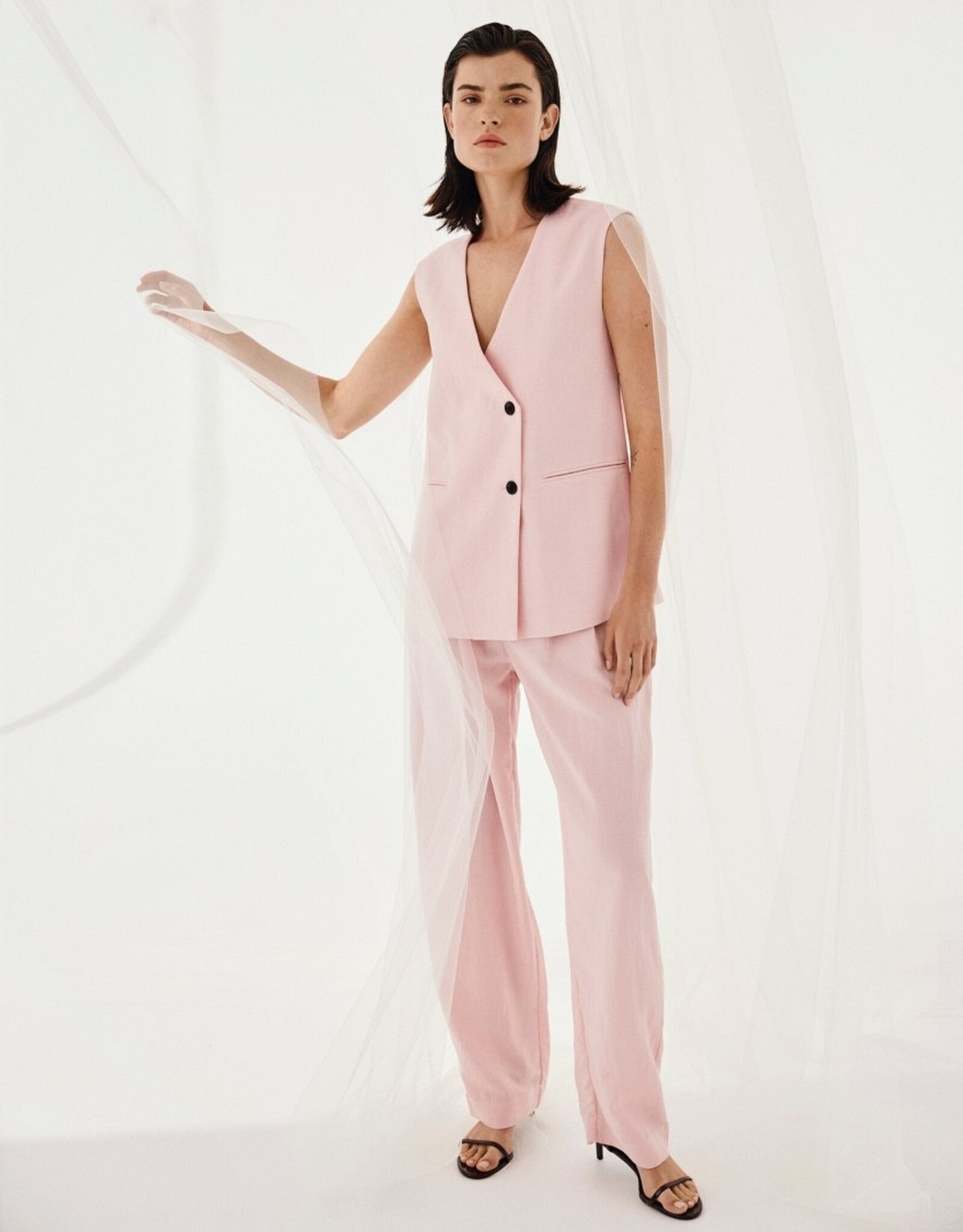 Moss Copenhagen Franciska Waistcoat Lotus Melange