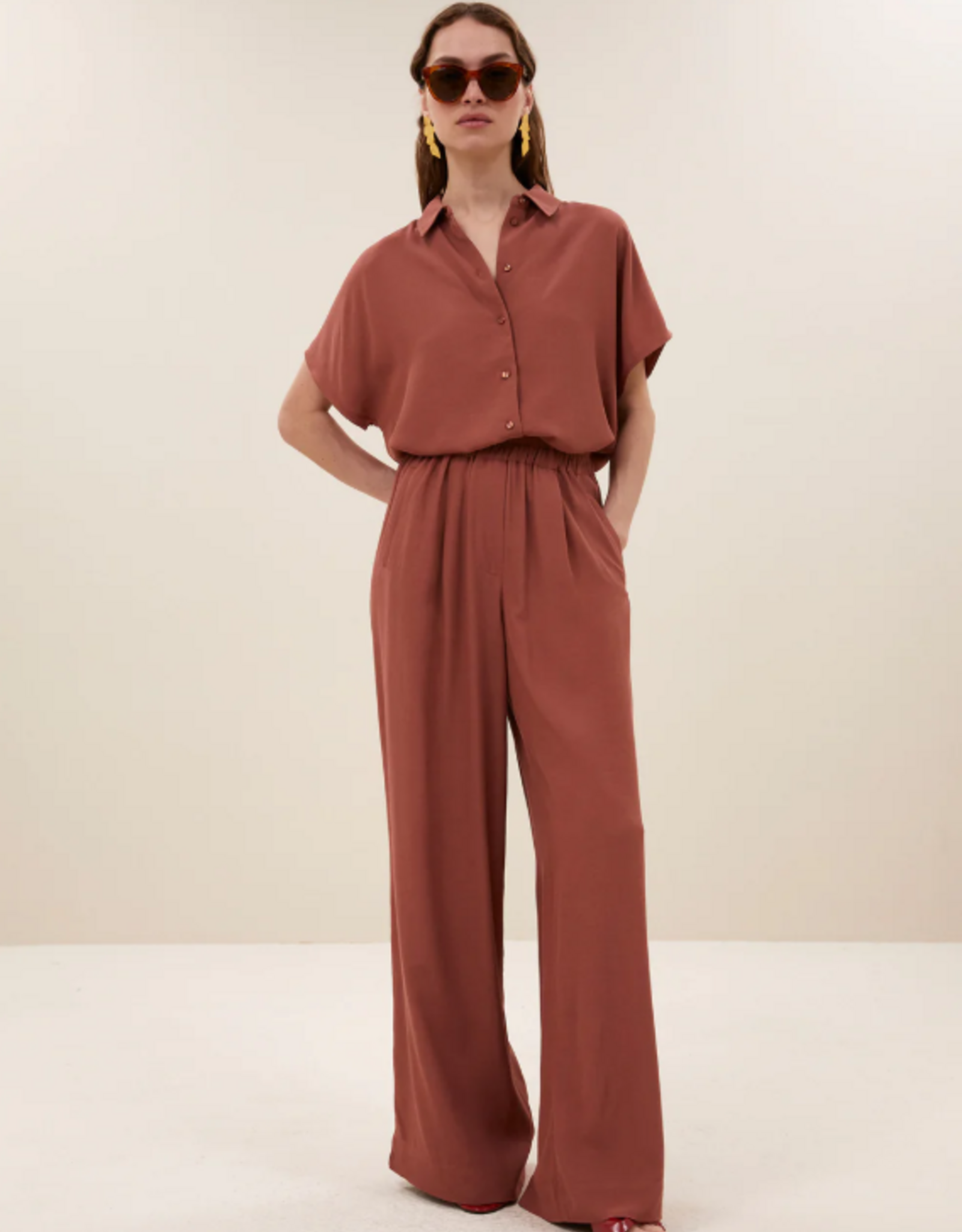 By Bar Benji Viscose Pants Rustic Sienna