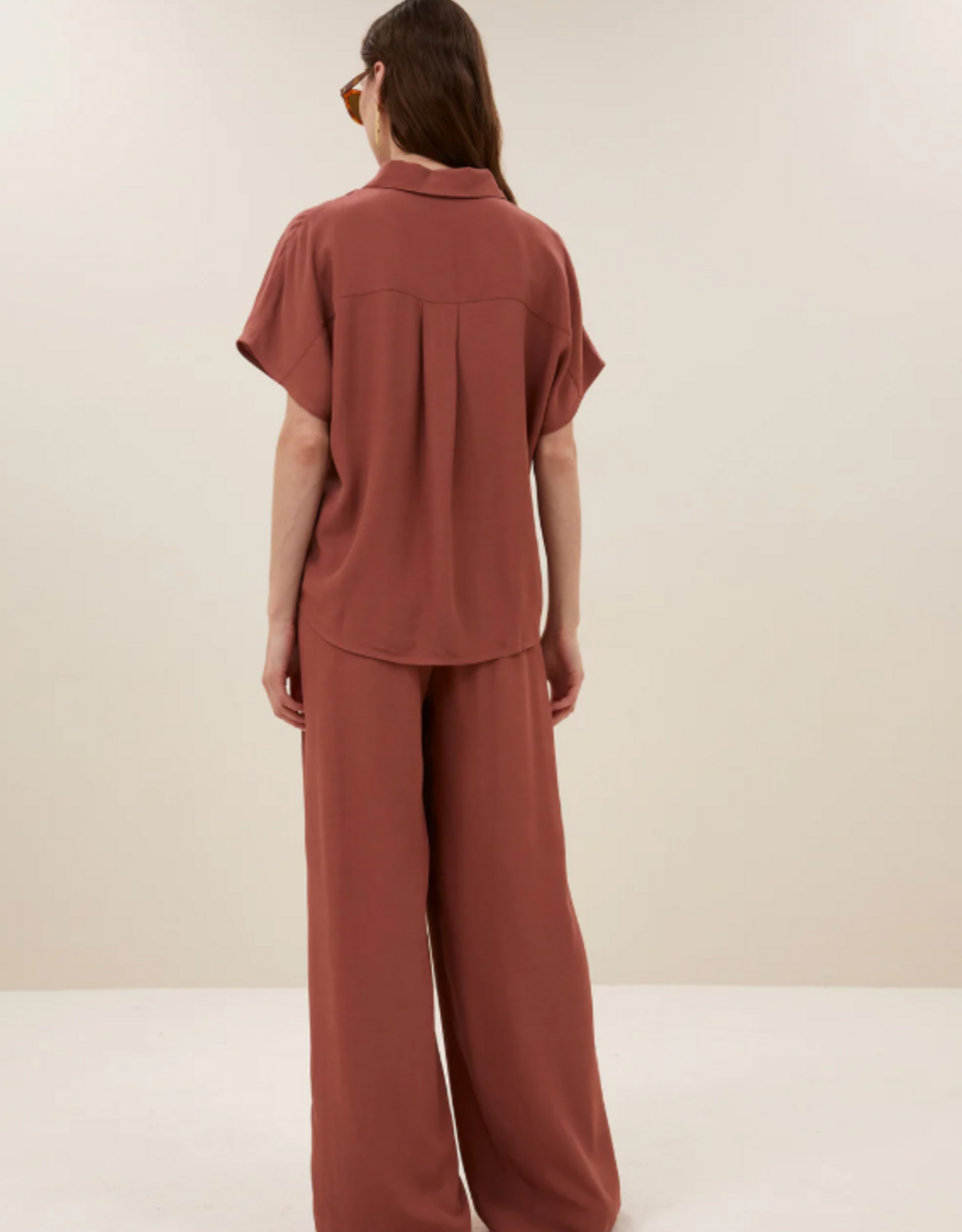By Bar Barley Viscose Blouse Rustic Sienna