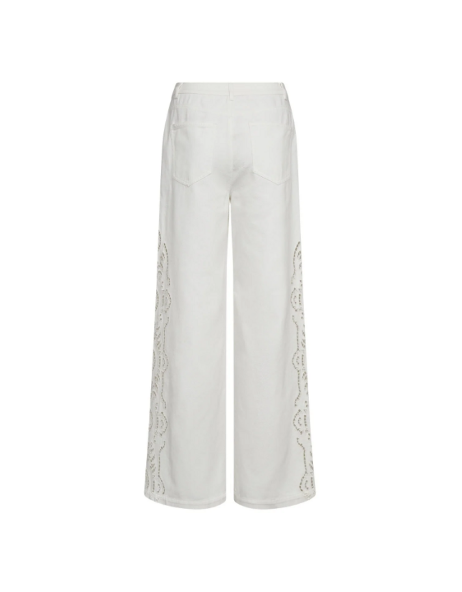 Co'Couture Colette Embroidery LL Pant Off White