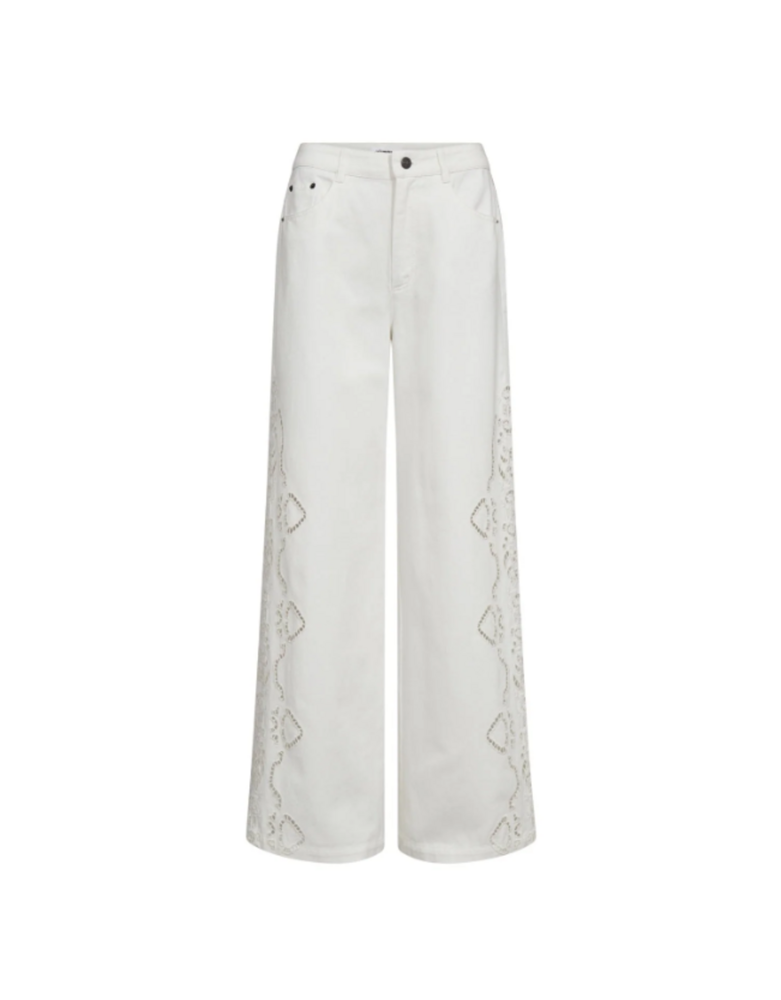 Co'Couture Colette Embroidery LL Pant Off White