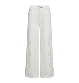 Co'Couture Colette Embroidery LL Pant Off White