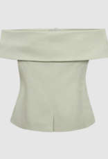 Cph Muse 207825 Ivanna Off Shoulder Waistcoat Green Tint